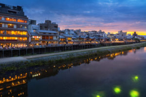京都市内を貫く鴨川